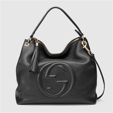 borsa gucci nera grande|gucci borse da donna.